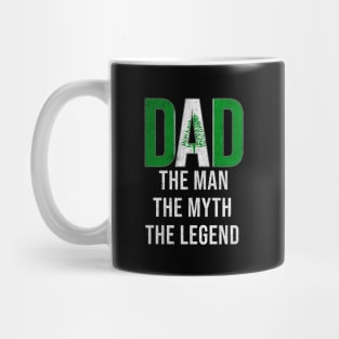 Niuean Dad The Man The Myth The Legend - Gift for Niuean Dad With Roots From Niuean Mug